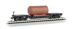 Bachmann 71395 Scale 52' Center Depressed Flatcar With Boiler Load - Unlettere. Fixed Price $28.99.