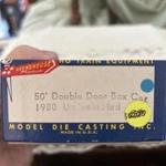 Roundhouse Ho-scale 50' Double Door Box Car #1980 New. Fixed Price $12.00.
