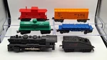 Vtg Marx Steam Train Set, Locomotive 1666 & Cars Only, Smokes, Serviced, Tested. Fixed Price $64.00.
