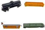 Tyco Lionel Ho 4 Train Cars Vintage. Fixed Price $12.95.