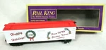 Mth Railking MT-7805 3-RAIL Happy Holiday Reefer Boxcar Model Freight Train. Fixed Price $69.99.