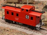 Rcr - Ho Modern Caboose 4 Window (3+1) At&sf 1962. Fixed Price $8.99.