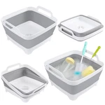 Collapsible Dish Basin, Aertiavty Pack 12 Inches, Light Grey. Fixed Price $34.98.