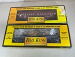 Rail King Gauge Western Maryland Hopper Car & Mth Construction Flat. Fixed Price $59.95.