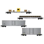Micro Trains Scale Flatcars & Boxcars Mow Santa Fe Atsf 4-PACK 98302281. Fixed Price $120.26.