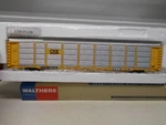WALTHERS-#932-4855-CSX-ETTX-THRALL 89'TRI-LEVEL Auto Carrier #852328-B- Ho Scale. Fixed Price $62.00.