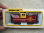 Vintage Bachmann Ho Scale Atsf 999628 Wide Vision Caboose Car 1057 Nib. Fixed Price $18.00.