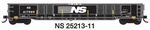 Trainworx Inc 25213-11 Norfolk Southern 52' 6" Corrugated Gondola Rtr #11. Fixed Price $32.21.
