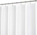 108 Inch Extra Long Shower Curtain Or Liner, Hotel Quality, Washable Fabric, Whi. Fixed Price $30.95.
