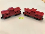 American Flyer Train Two Caboose 24636 & 24610 W/ Scarce Solid Couplers Lot. Fixed Price $17.95.