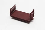 Custom ON30 Bachmann Short Flat Car With Bulk Heads. Fixed Price $27.95.