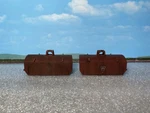 Tangent Pennsylvania Weathered G41A Coil Car Hoods 2 Pack. Prr**read**. Fixed Price $17.50.