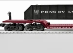 Lionel 6-29655 Die-cast Pennsylvania 16-WHEEL Depressed Center Flat Car W/load. Fixed Price $119.00.