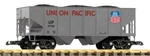 Piko G Scale 38960 Union Pacific (up) Rib-side Hopper Car #97158, With Coal Load. Fixed Price $89.99.