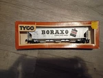 Tyco Scale Covered Hopper Car 54 Boraxo 61385-ORIGINAL Box. Fixed Price $12.00.