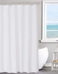 Fabric Shower Curtain Liner Solid White With Magnets, Hotel Quality, Machine Was. Fixed Price $15.89.