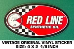 Red Line Synthetic Oil - Vintage Original Vinyl Decal Sticker Automotive. Fixed Price $5.06.