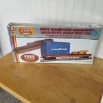 Ho Scale Ahm Indy Race Car With Box & Loading Dock # 11102, Wear. Fixed Price $20.00.