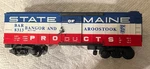 S-gauge American Flyer 6-48313 Bangor And Aroostock Boxcar. Fixed Price $50.00.