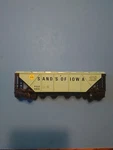 Scale Lionel Sands Of Iowa Covered Hopper Car #9358. Fixed Price $12.00.