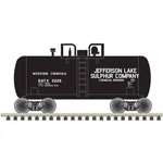 Atlas Scale 28' Beer Can Shorty Tank Car Jefferson Lake Sulphur Gatx #2228. Fixed Price $20.48.