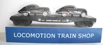Lionel Route 66 Flatcar W/ Automobiles Black Touring Coupes 6-17537. Fixed Price $29.88.
