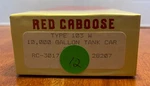 Red Caboose RC-3017-1 Ho Scale Type 103W 10K Gal Tank Car Gatx 28207 Kit. Fixed Price $12.00.