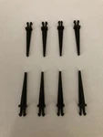 Lionel Plastic Stakes (set Of 8) Modern Flatcar! Gauge Part No. 6333-35, Nib. Fixed Price $12.00.