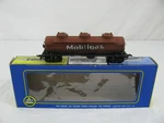 Vintage Ahm Ho Scale Brown Svx 1442 Mobilgas 3-DOME Tank Car #5480D Ex. Fixed Price $14.99.