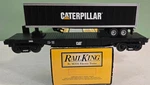 Mth Railking Caterpillar Flat With Trailer Uncataloged Rare. Fixed Price $125.00.