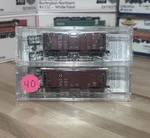 Micro-trains Line Scale Atsf 2-BAY Covered Hopper Cars (2) 095 00 051 052 New. Fixed Price $45.00.