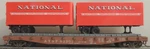 Athearn Santa Fe 50' Flat Car W/magnetic 25' Van Loads Rtr Kd's # 93302. Fixed Price $17.99.