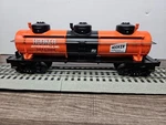 Lionel 29618 Hooker Chemical 3 Dome Tank Car. Fixed Price $18.00.