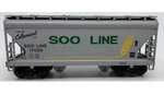 Lionel Soo Line 2 Bay Acf Centerflow Hopper Car 6-17006! Std. Scale Grain. Fixed Price $45.00.