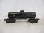 Lionel Postwar #6025 Gulf Single Dome Tank Car Black - Gauge. Fixed Price $50.00.