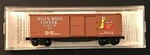 Micro-trains Scale Hill Bros. Coffee 40 Wood Boxcar, #42100, Rd #166. Nib. Fixed Price $15.00.