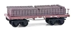 Georgia Railroad Co. 26 Foot Truss Rod Flatcar W/load Link/pin Coupler Scale. Fixed Price $31.90.