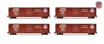 Rivarossi Ho Union Pacific Single-door Boxcar 4 Pack #508500/508503/508527/50853. Fixed Price $175.00.