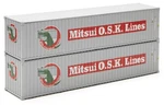 Mitsui Osk 40-FOOT Shipping Freight Container 1:48 Scale Gauge. Fixed Price $32.79.