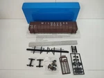 E&c Shops Scale Milwaukee Road 62' Woodchip Gondola Kit Ribbed Dump End Usa. Fixed Price $21.99.