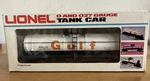 Lionel 6-6301 Gauge Gulf Oil Single Dome Tank Car With Original Box. Fixed Price $19.99.