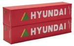 Hyundai Shipping Freight Containers 2 Pack 1:48 Scale Gauge. Fixed Price $53.88.