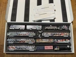 Bachmann Hawthorne Village 12 Pc Harley Davidson Train Set With Coa. Fixed Price $175.00.