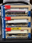 Ho Lot Of 3 Walthers Front Runner Spine Cars With Trailers And Kadee Couplers. Fixed Price $89.99.