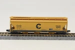 Scale Micro Trains 09400250 3-BAY Acf Covered Hopper C&o 607190 Yellow. Fixed Price $24.89.