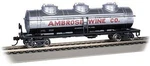 Bachmann 17111 Ho Scale 40' 3-DOME Tank Car Ambrose Wine Co. Natx. Fixed Price $40.99.