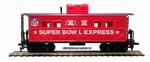 Ho Scale Nfl Super Bowl Express Caboose Mantua Collectible New In Box. Fixed Price $39.97.