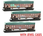 Micro Trains Scale Bnsf Tarp Weathered Open Hoppers 3-PACK 98302252. Fixed Price $115.44.