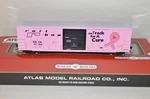 Ho Atlas Ttx Trailer Train Railbox 50' Fmc 5077 Car Pink On Track For Cure. Fixed Price $58.00.