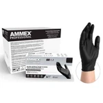 Ammex Professional Black Nitrile Gloves - Small, 10X100/BOX, Beaded Cuff. Fixed Price $265.19.